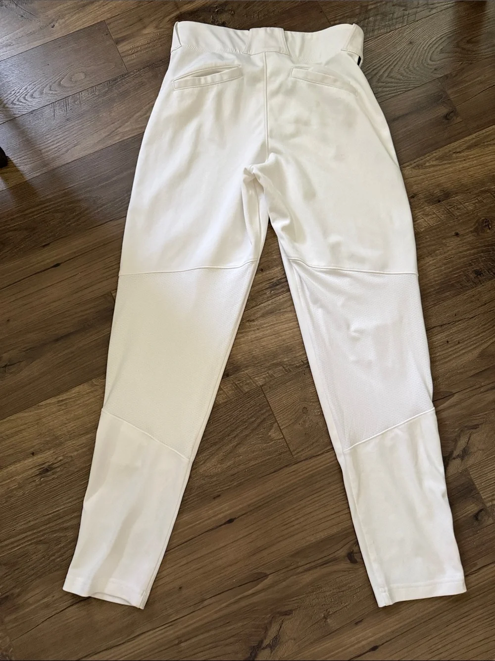Nike Kids White Baseball-Style Pants with Black Stripe